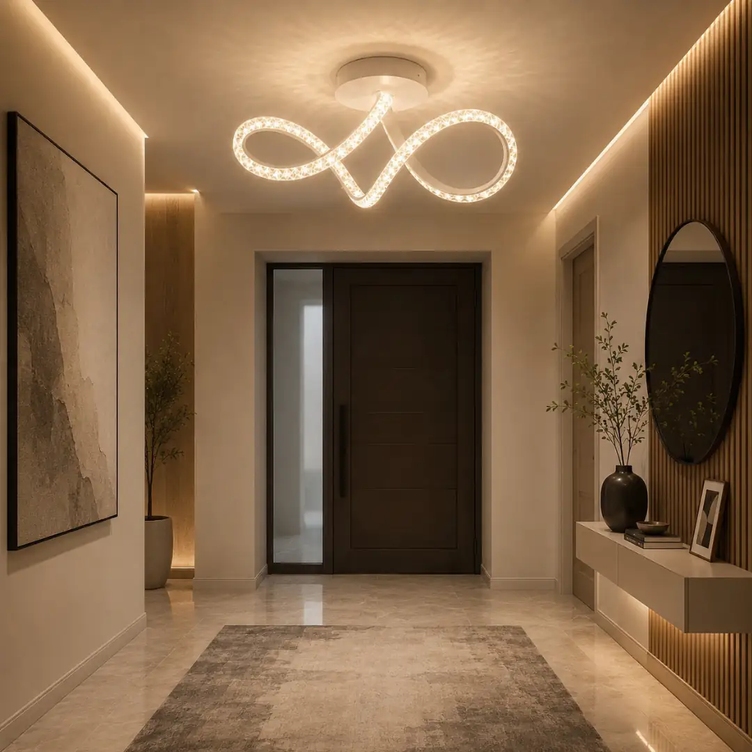 Mina بـ3 ألوان LED إضاءة سقفية ثريا Mina 3 Renkli LED Plafonyer Avize