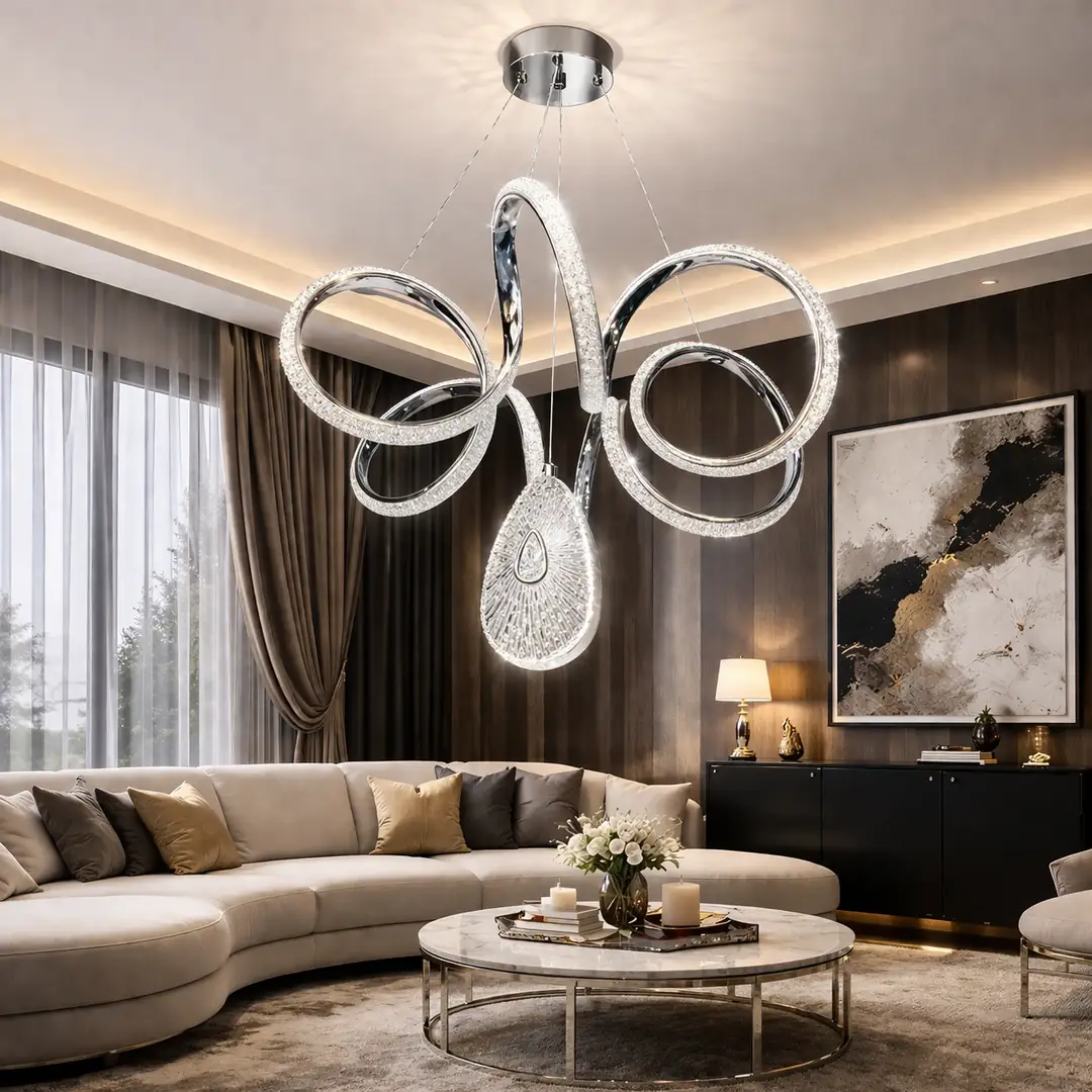 Oylum 3 Renkli LED Sarkıt Avize 50 cm — görsel 2