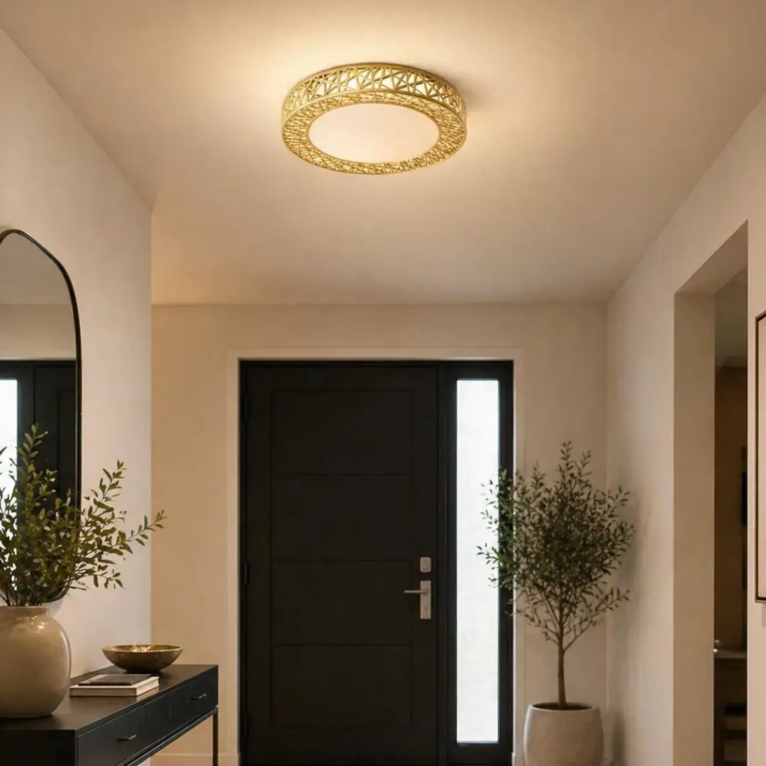 Truva Yuvarlak Kumandalı 3 Renkli LED Plafonyer Avize 33 cm — görsel 2