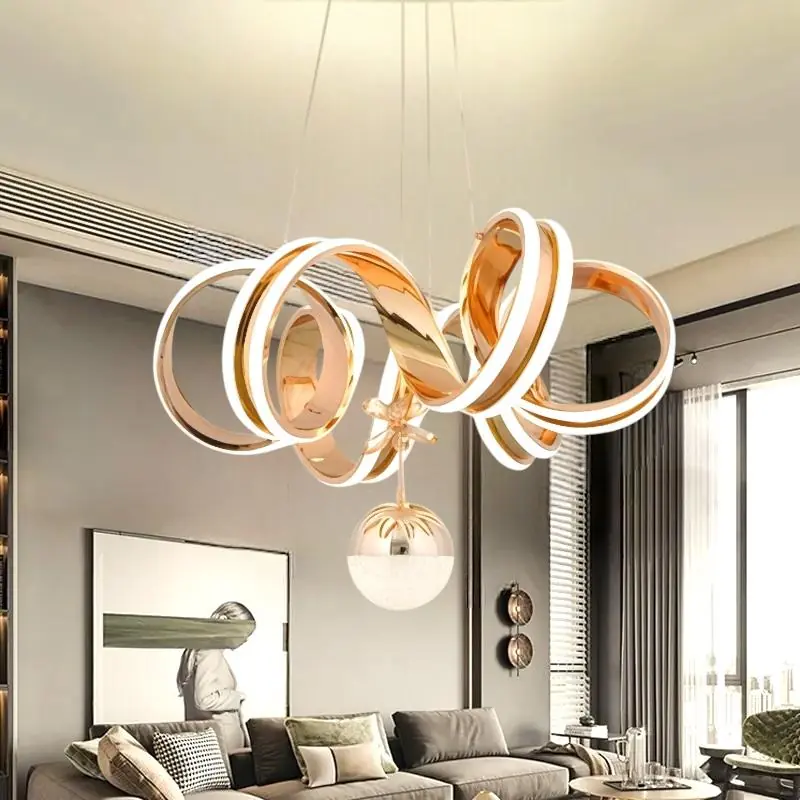 Gold Golden 3 Renkli LED Sarkıt Avize — görsel 2