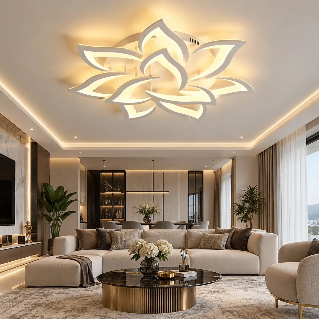 10'lu 3 Renkli LED Plafonyer Avize