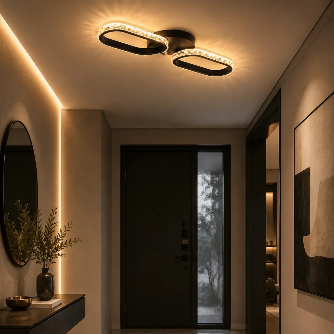 2'li Ekol 3 Renkli LED Plafonyer Avize — görsel 2
