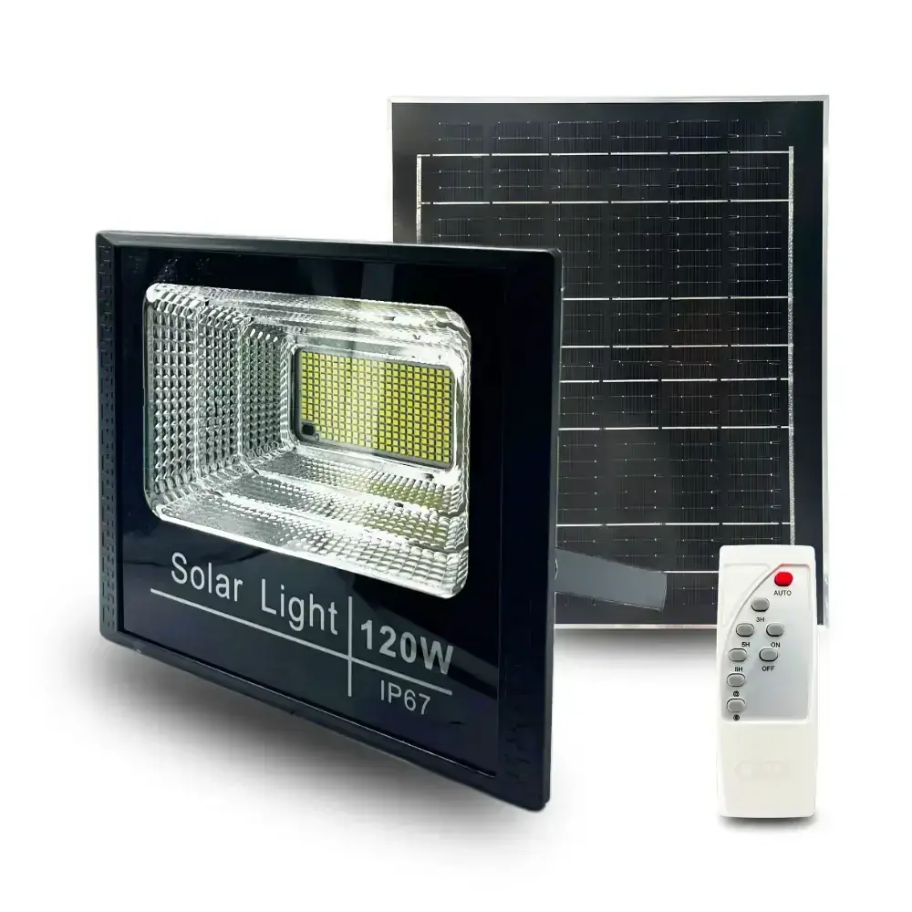 120W mit Fernbedienung Sonne betrieben Solar LED Fluter — Bild 2