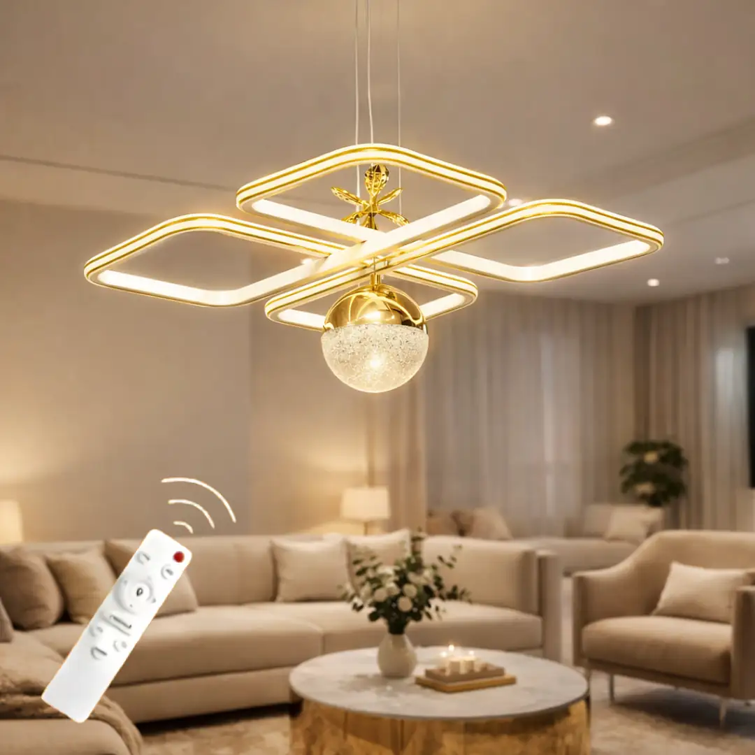 Milano Kumandalı 3 Renkli LED Avize 50 cm