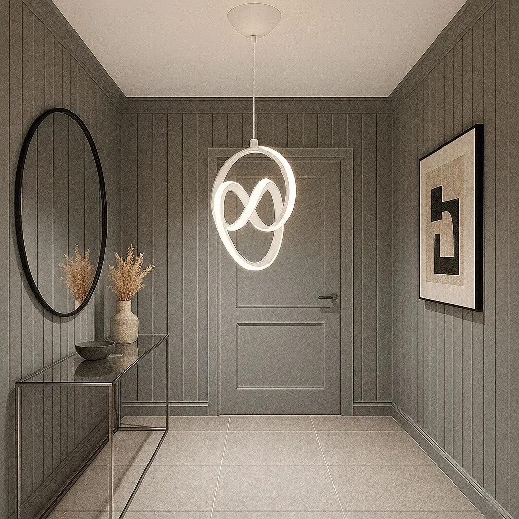 White Trend LED Pendant Chandelier Beyaz Trend LED Sarkıt Avize