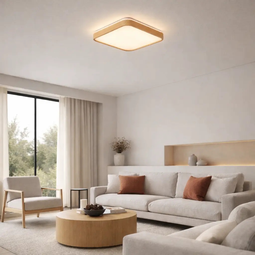 Teos Kumandalı 3 Renkli LED Plafonyer Avize 40 cm — görsel 2