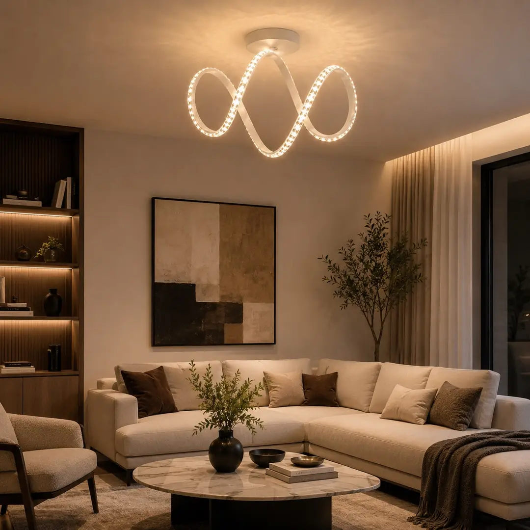 Mona بـ3 ألوان LED إضاءة سقفية ثريا Mona 3 Renkli LED Plafonyer Avize