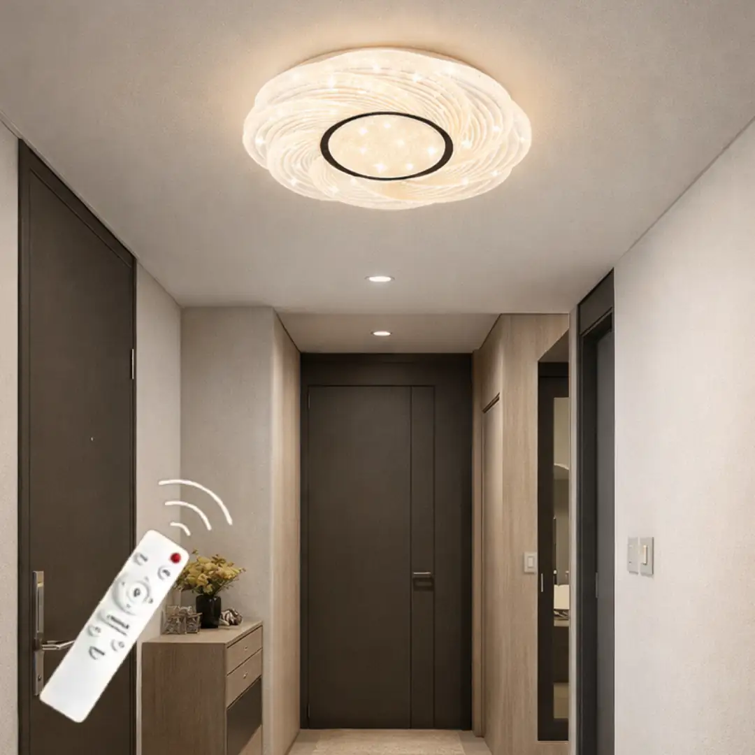 Saray Rund mit Fernbedienung 3-Farben LED Deckenleuchte Kronleuchter 33 cm Saray Yuvarlak Kumandalı 3 Renkli LED Plafonyer Avize 33 cm