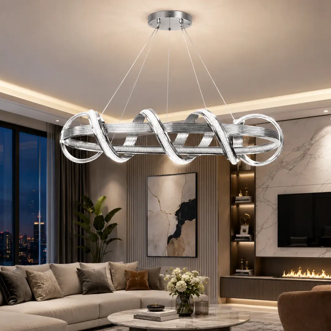 Alara 3 Renkli LED Sarkıt Avize 80 cm — görsel 2