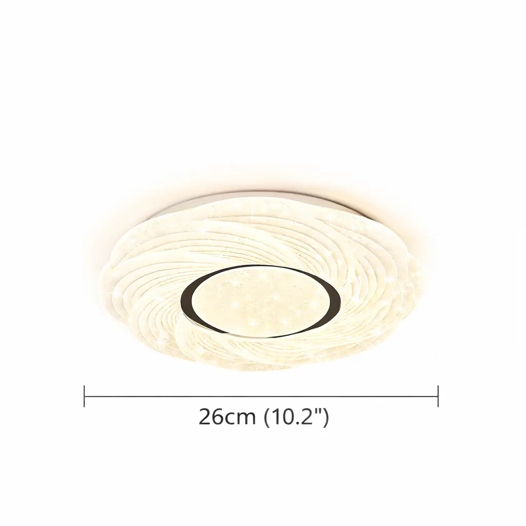Saray Yuvarlak 3 Renkli LED Plafonyer Avize 26 cm — görsel 2