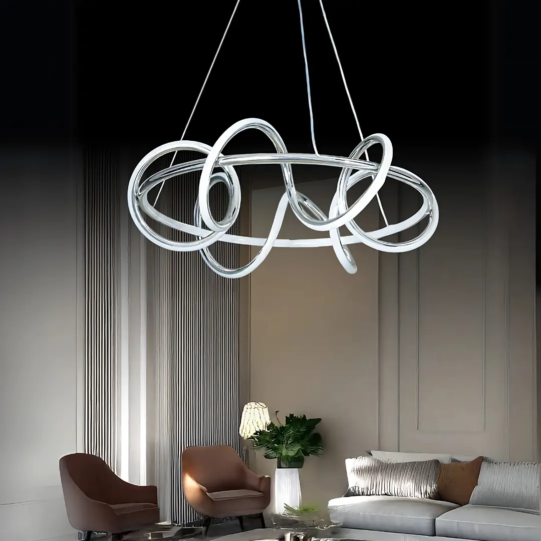 Krom Aldento 3 Renkli LED Sarkıt Avize — görsel 2