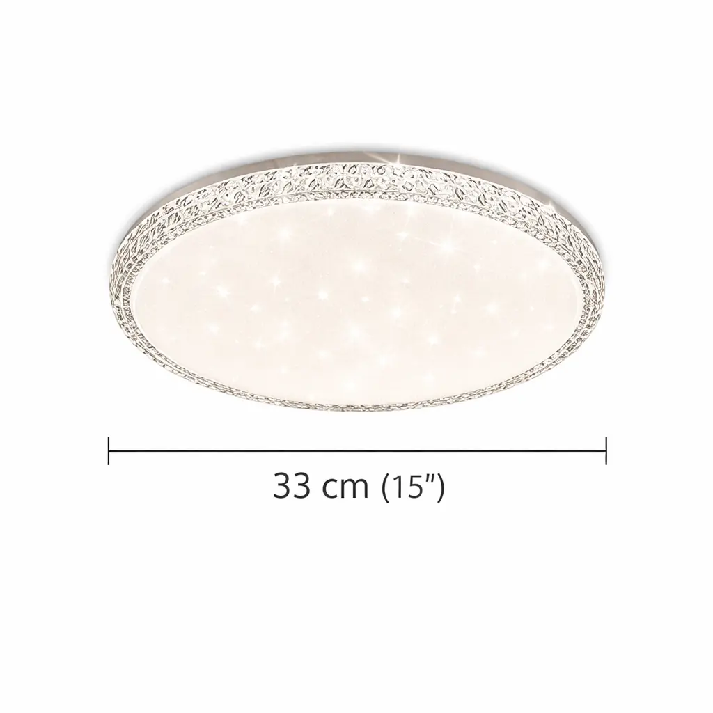 Bonita Yuvarlak Kumandalı 3 Renkli LED Plafonyer Avize 33 cm — görsel 3