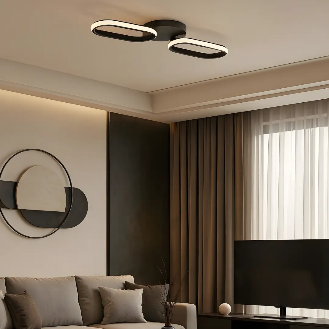 2'li Hermes LED Plafonyer Avize — görsel 3