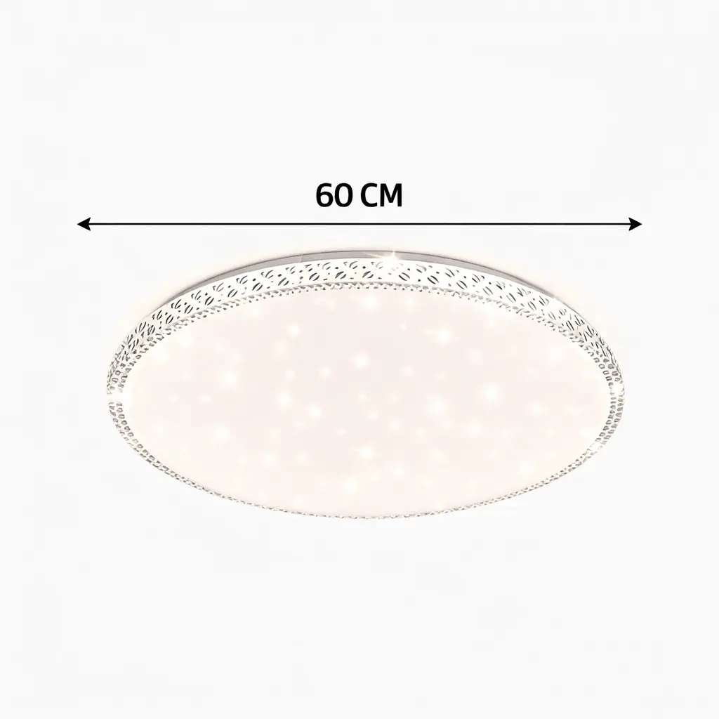 Bonita Yuvarlak Kumandalı 3 Renkli LED Plafonyer Avize 60 cm — görsel 3