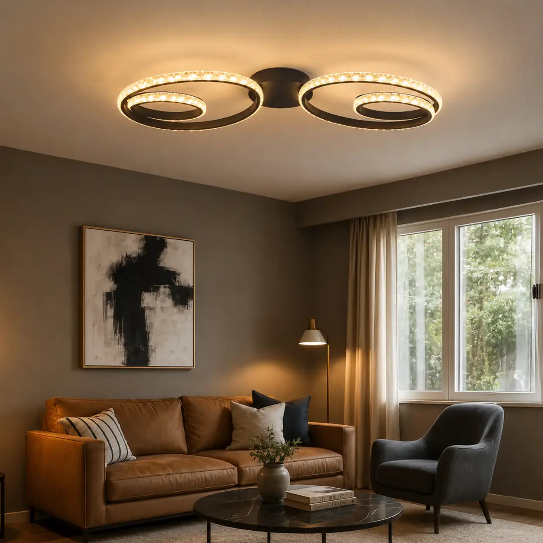 2'li Simon 3 Renkli LED Plafonyer Avize — görsel 2