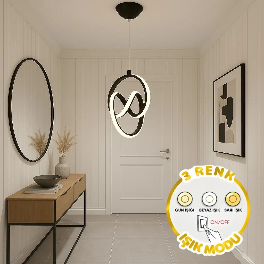 Trend 3 Renkli LED Sarkıt Avize — görsel 2