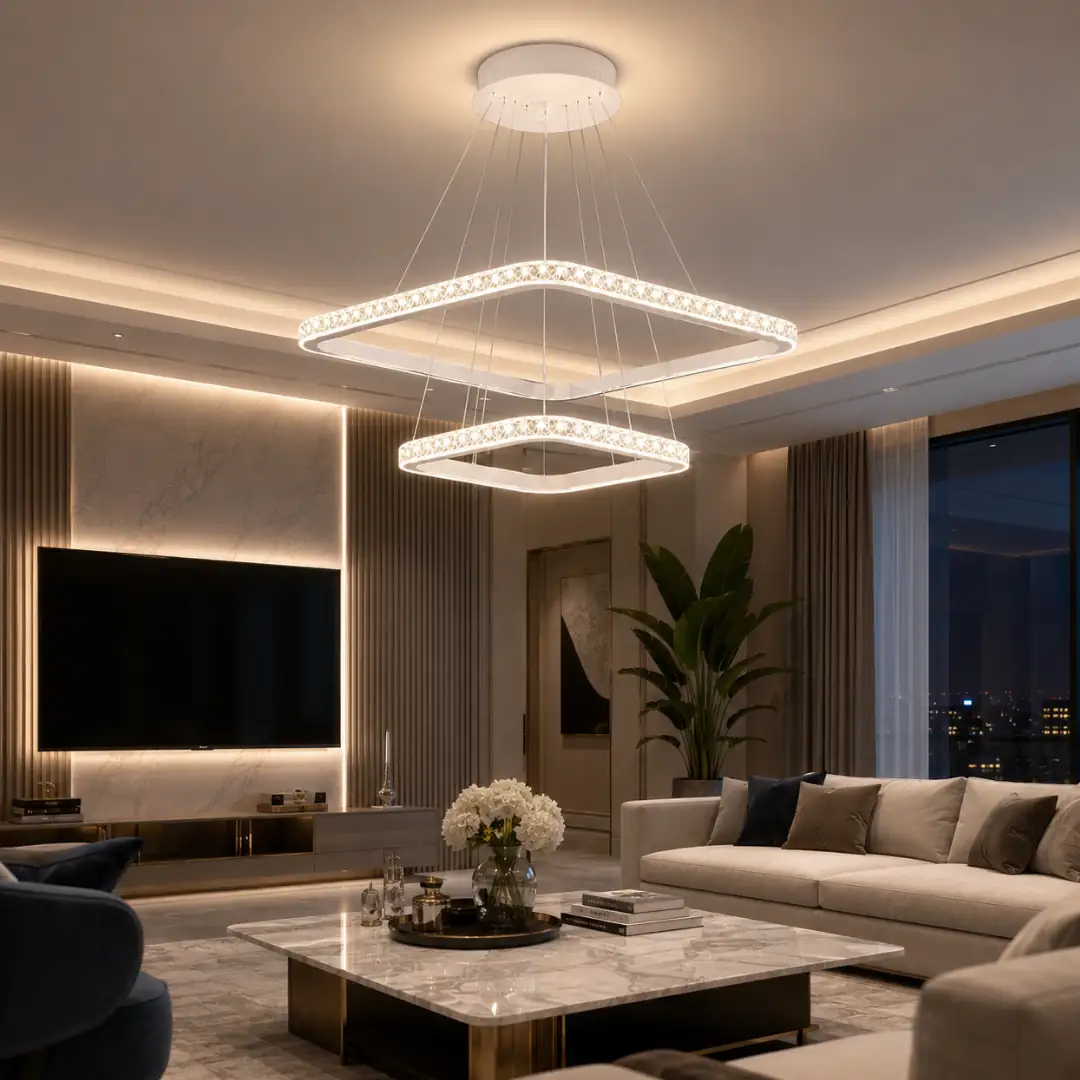 2'li Monaco 3 Renkli LED Sarkıt Avize