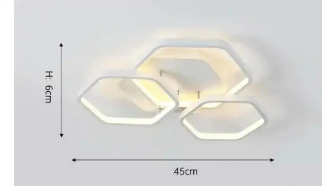 3'lü Cross 3 Renkli LED Plafonyer Avize — görsel 3