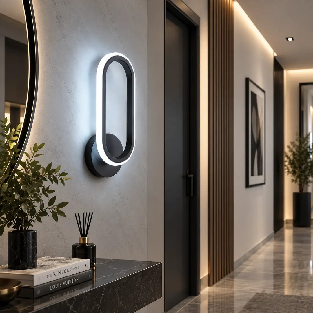 Siyah Hermes LED Aplik — görsel 2
