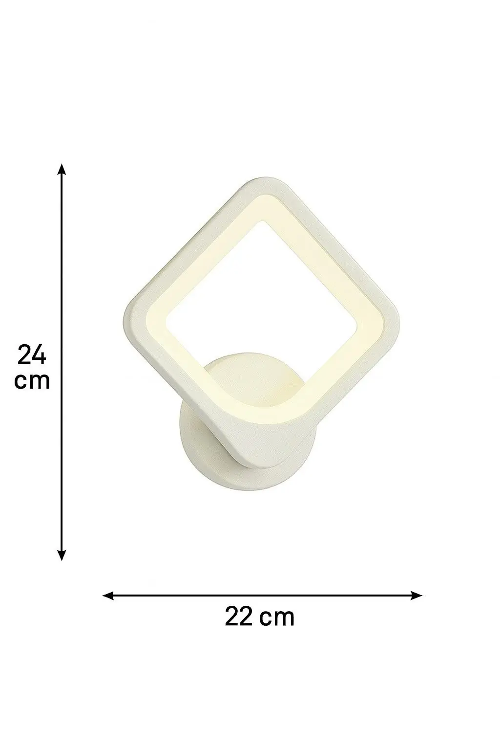 Kare Çerçeve 3 Renkli LED Aplik — görsel 3