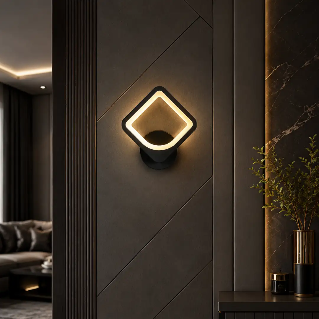 Kare Çerçeve 3 Renkli LED Aplik — görsel 5