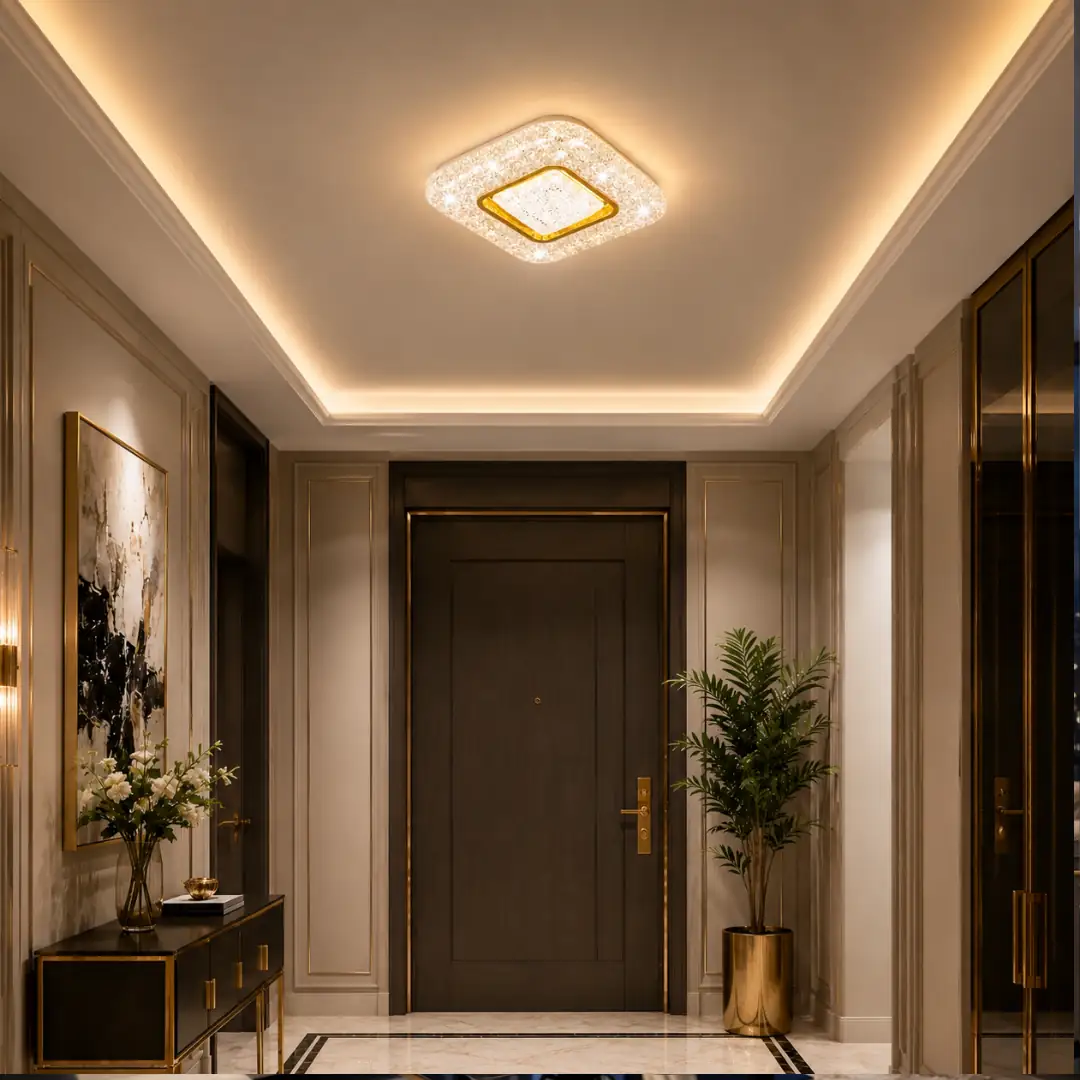 Hira 3-Colour LED Ceiling Light Chandelier 30 cm Hira 3 Renkli LED Plafonyer Avize 30 cm