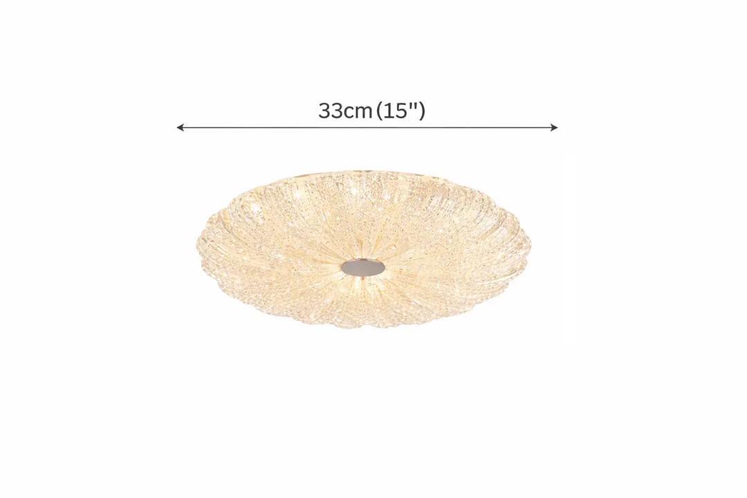 Zarif Yuvarlak Kumandalı 3 Renkli LED Plafonyer Avize 33 cm — görsel 3