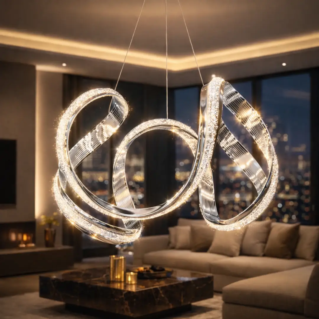 Deluxe 3 Renkli LED Sarkıt Avize — görsel 2