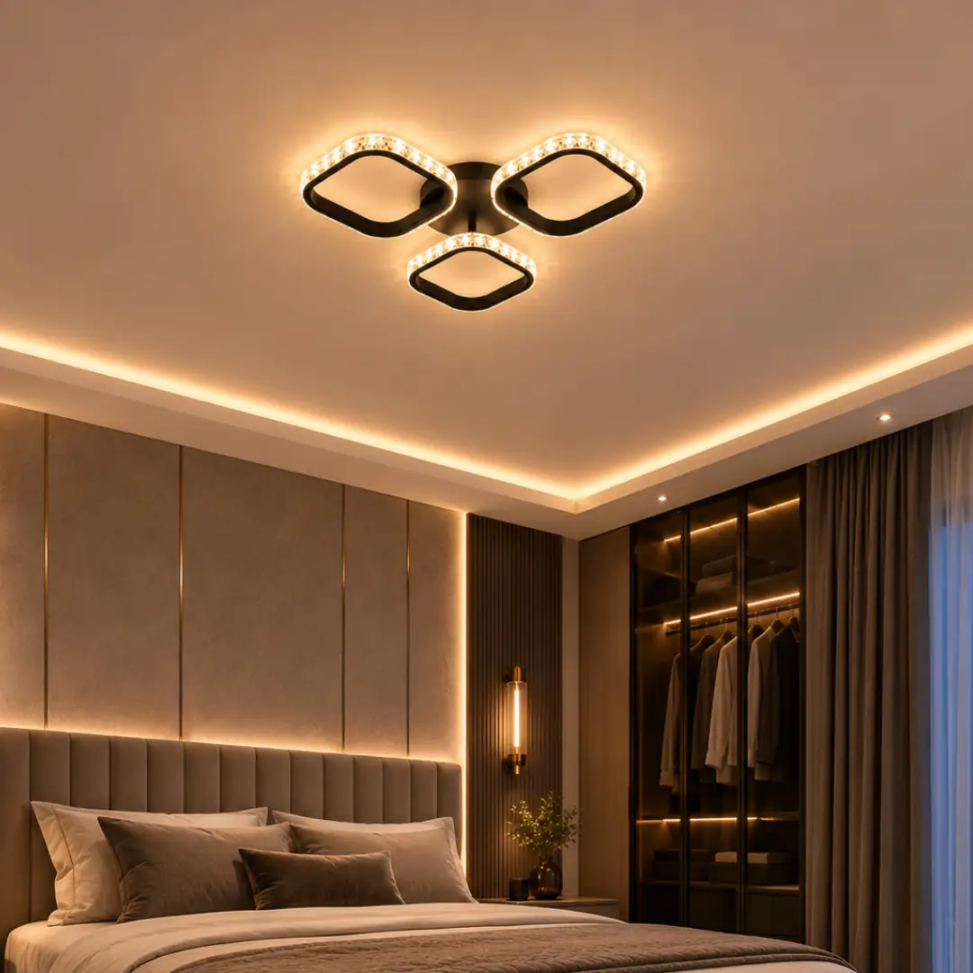 3'lü Lizbon 3 Renkli LED Plafonyer Avize — görsel 2