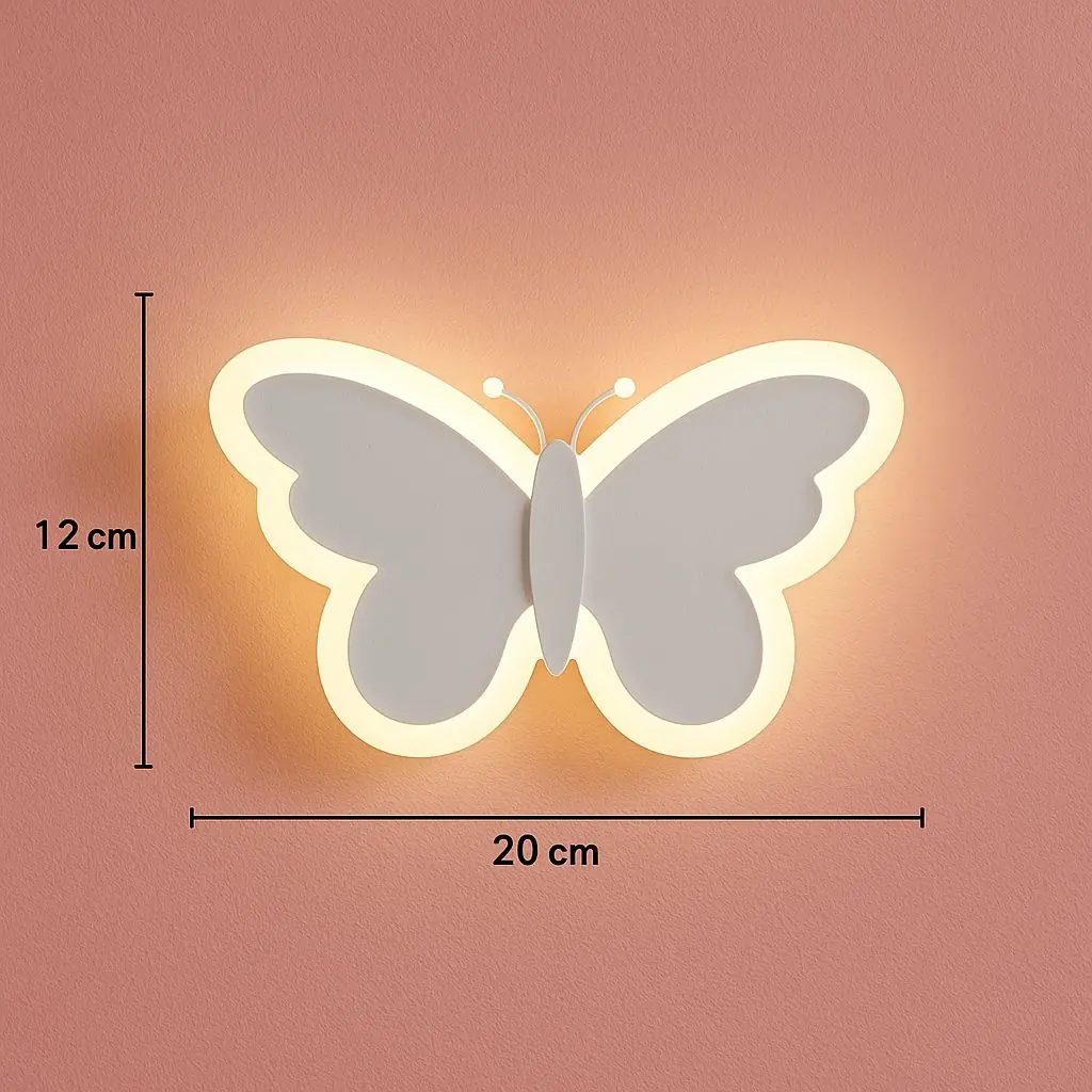 Butterfly 3 Renkli LED Aplik — görsel 2