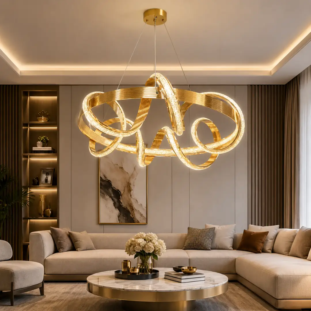 Armina بـ3 ألوان LED معلق ثريا 50 cm Armina 3 Renkli LED Sarkıt Avize 50 cm