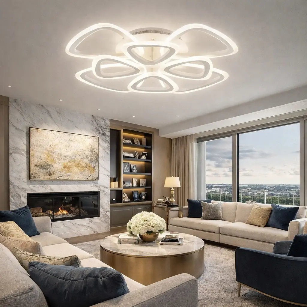 8'li 3 Renkli LED Plafonyer Avize — görsel 2