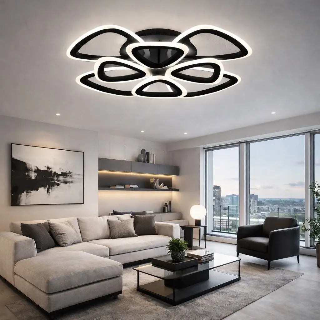 8'li 3 Renkli LED Plafonyer Avize — görsel 3