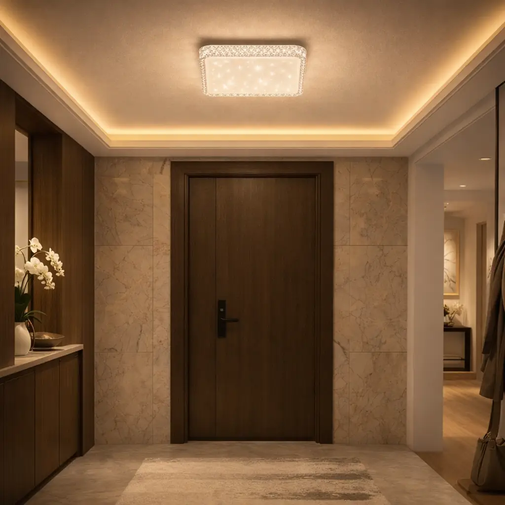 Bonita Kare Kumandalı 3 Renkli LED Plafonyer Avize 35 cm — görsel 3