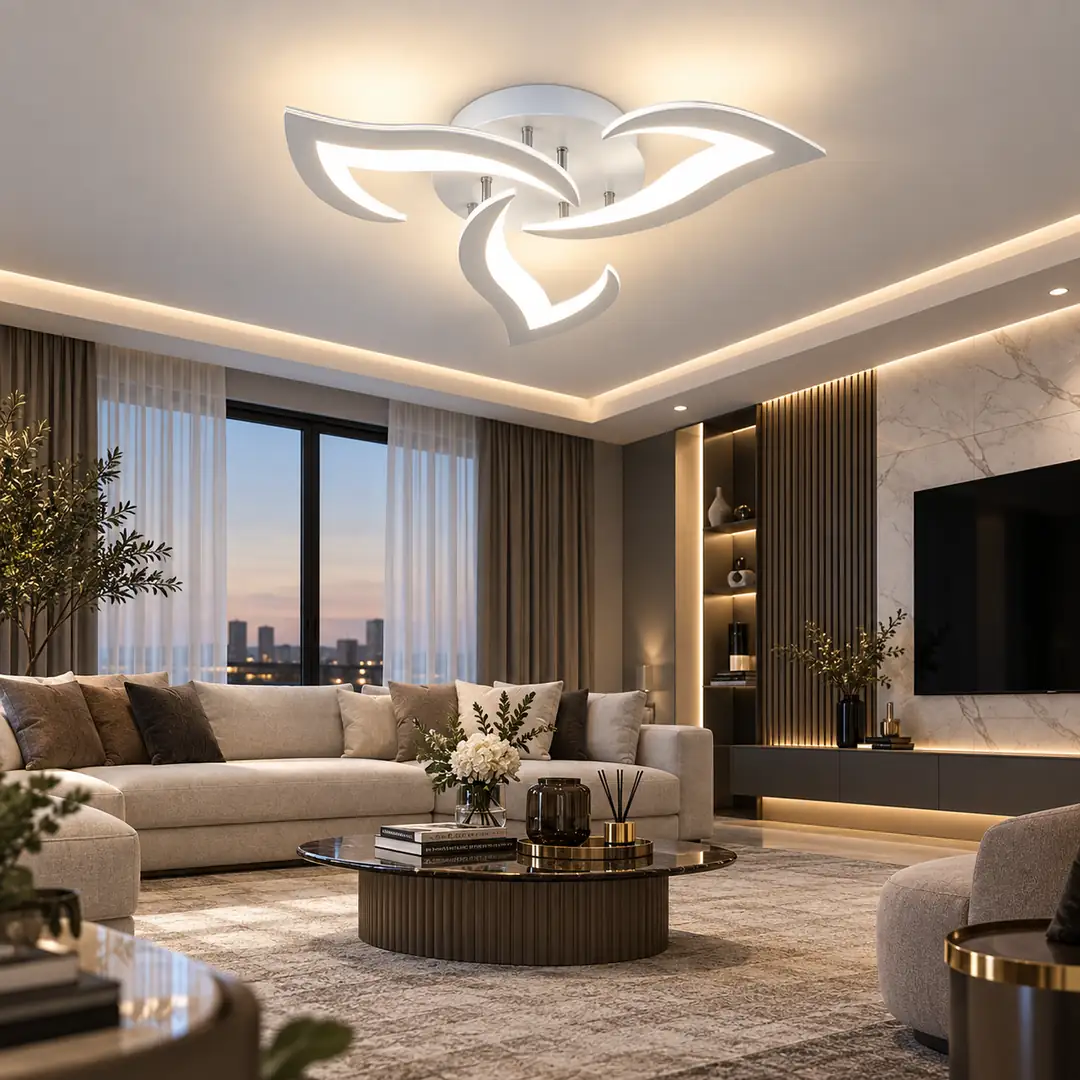 3'lü 3 Renkli LED Plafonyer Avize