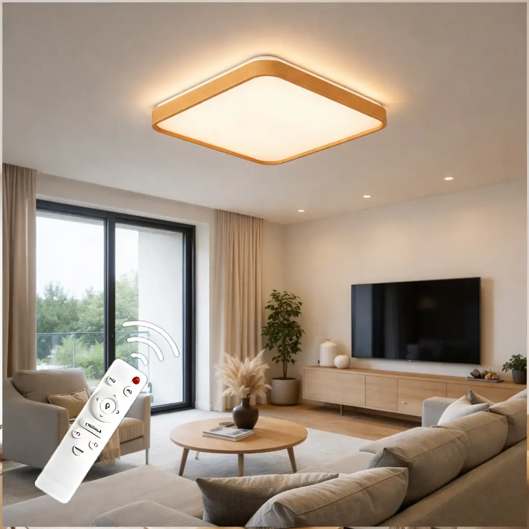 Teos Kumandalı 3 Renkli LED Plafonyer Avize 50 cm Teos Kumandalı 3 Renkli LED Plafonyer Avize 50 cm