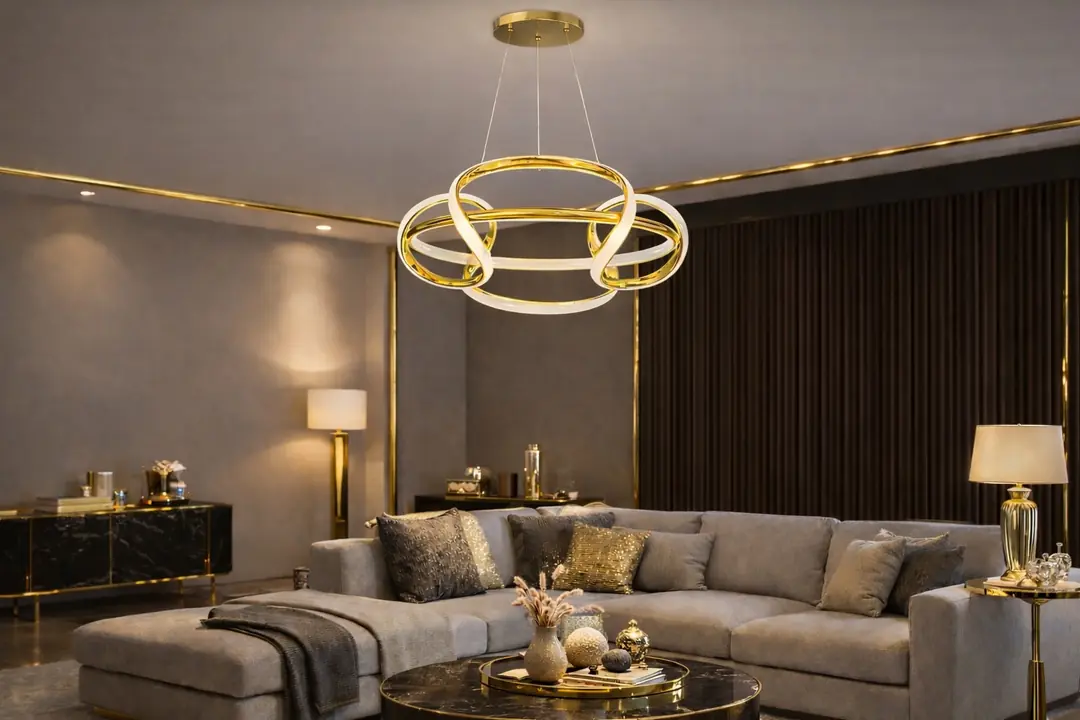 Gold Bosna 3 Renkli LED Sarkıt Avize — görsel 2