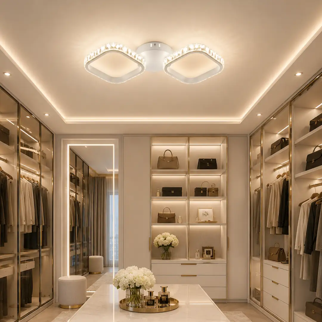 2-way Lizbon 3-Colour LED Ceiling Light Chandelier 2'li Lizbon 3 Renkli LED Plafonyer Avize